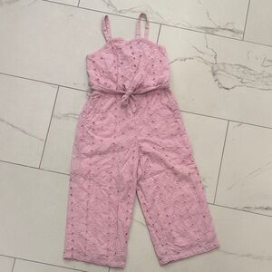 Abercrombie Kids Light Pink Eyelet One Piece